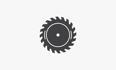 circular saw icon. vector illustration. isolated on white background.
