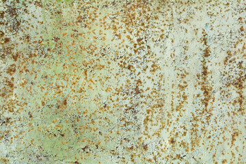 Background from rusty old green metal texture. Background for your ideas. Grunge style