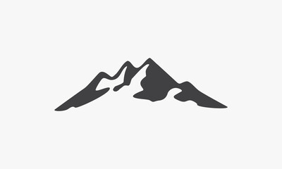 mountain snow icon design vector. isolated on white background.