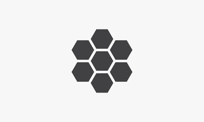 honeycomb icon. vector illustration on white background.