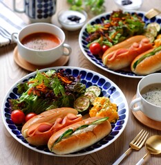 ワンプレート 朝食 イメージ
