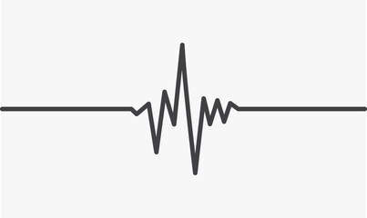 cardiogram design template. wave vector illustration.