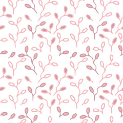 Seamless texture with floral background, wallpaper