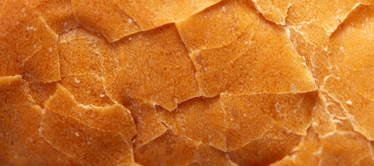 Fresh crusty bread as background.