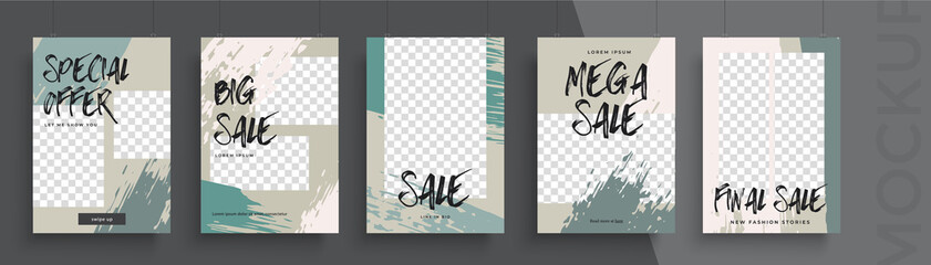 Big sale poster template. Can be used for poster, brochure, magazine, app, card, book, flyer, banner, anniversary.
