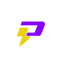 P Bolt Logo Design.