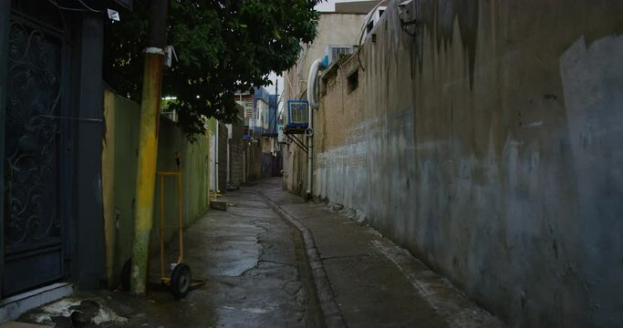 The Ankawa Neighborhood During Morning Time in Erbil, Iraq