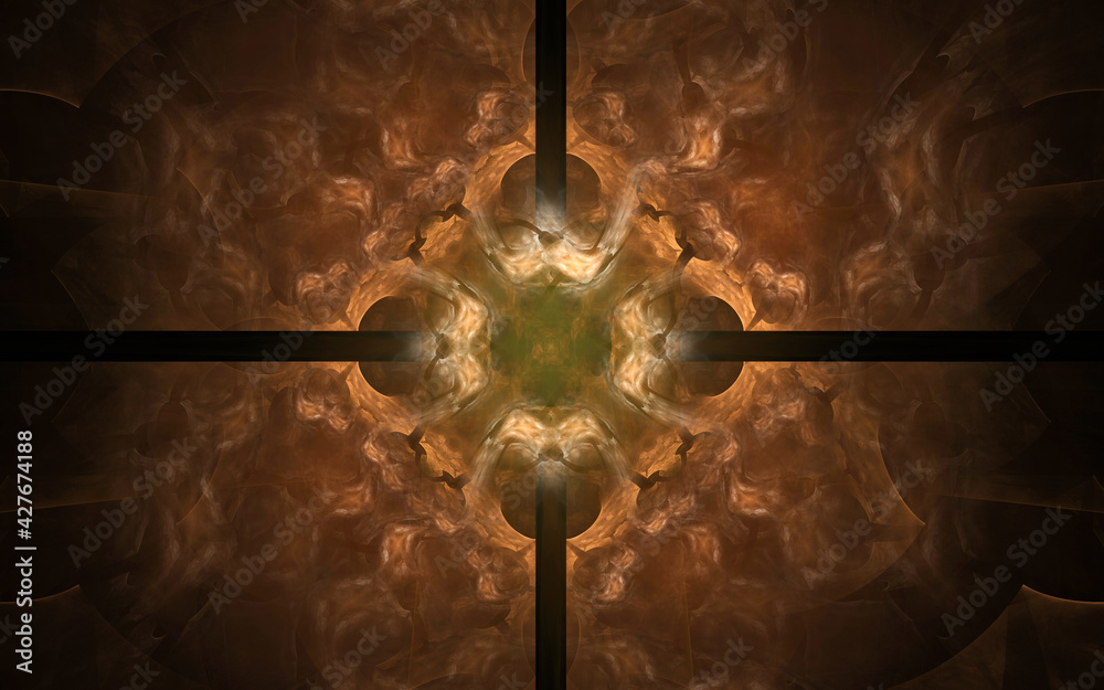 Aufkleber digital illustration abstract image generated fractal background image wallpaper pattern of various 