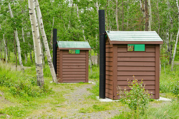 Public restrooms at Green Lake Park in British Columbia, Canada.