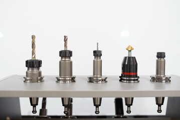 collection of modern drills for cnc machines