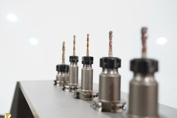collection of modern drills for cnc machines