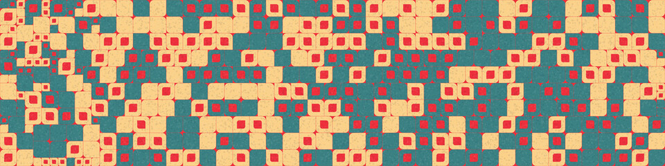 Abstract Geometric Pattern generative computational art illustration
