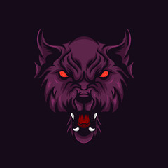 WOLF MASCOT ESPORT LOGO