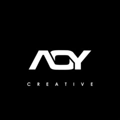 AOY Letter Initial Logo Design Template Vector Illustration