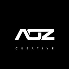 AOZ Letter Initial Logo Design Template Vector Illustration