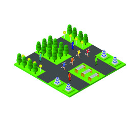 Isometric park