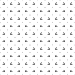 Fototapeta na wymiar Square seamless background pattern from black zodiac libra symbols are different sizes and opacity. The pattern is evenly filled. Vector illustration on white background