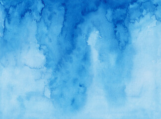 Watercolor Paper - Blue color - Sea