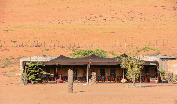 Tipica tenda nel deserto dell'Oman