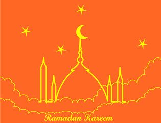 background illustration for ramadan