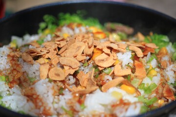 アウトドアで作るペッパーライス