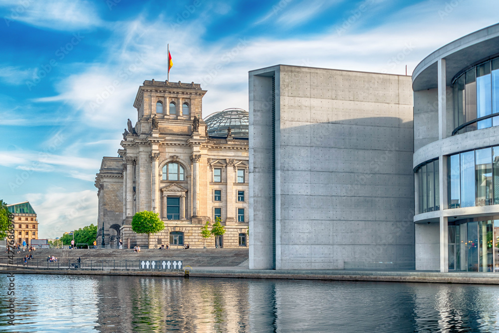 Wall mural government buildings in berlin-mitte