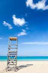 Beach of Panagia in Elafonissos island, in Laconia region, Peloponnese, Greece.