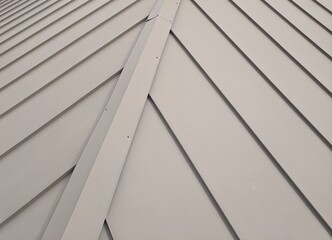 Standing seam metal roof - obrazy, fototapety, plakaty