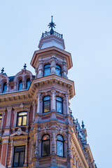 Obraz premium View of a Traditional Old Building in Helsinki City Center