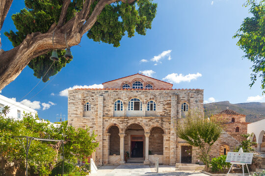 The byzantine Monastery of Panagia Ekatontapiliani (4th c AC) in Paroikia of Paros, Greece. It is an important religious pilgrimages in Greece.