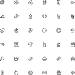 icon vector icon set such as: mobile, person, caper, stuffed, spicy, teabag, herbs, dough, production, away, twig, pizzeria, mushroom, milk, strips, clear, ketchup, cut, town, go, abstract, steel