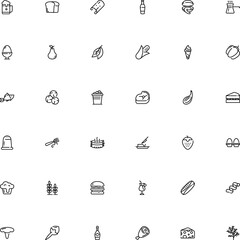 icon vector icon set such as: noodle, wheat, fridge, clam, hand, pint, cocktail, liquor, maize, whiskey, wildlife, farm, roast, open, life, bucket, tagliatelle, dish, cafe, eco, salted, powder