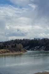 The North Saskatchewan River in Spring