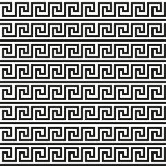 Greek key seamless pattern. Geometric meander. Abstract vector vintage background