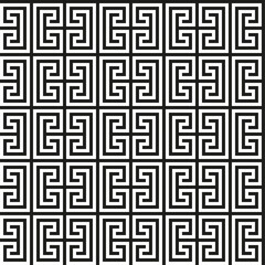 Greek key seamless pattern. Geometric meander. Abstract vector vintage background