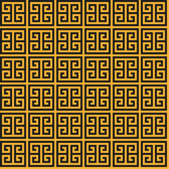 Greek key seamless pattern. Geometric meander. Abstract vector vintage background