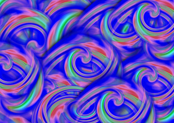Blue Abstract Background. Abstract blue background with a curving or bending effect