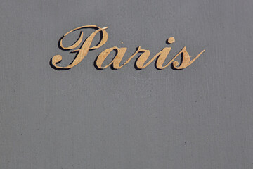 Paris in Gold Script
