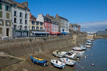 Douarnenez France - 12 June 2017 - Harbour of Douarnenez in Bretagne France
