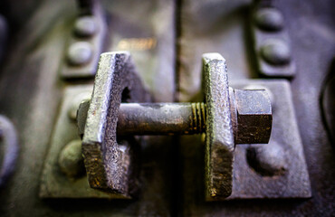 old screw - closeup