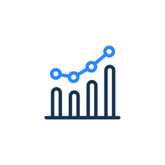 Statistics Icon vector. Vector graphics