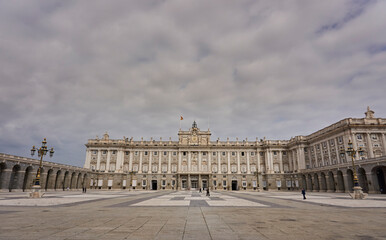 Obraz premium Royal Palace of Madrid, Spain