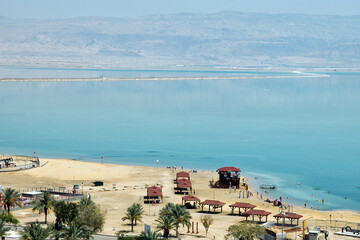 Israel: The Dead Sea, beach and water
