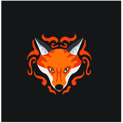 fox head vector