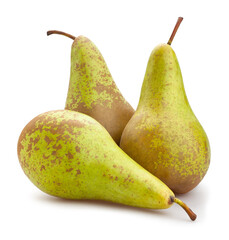 green pear path isolated on white
