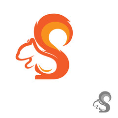 Squirrel icon trendy and modern Squirrel symbol