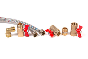 Plumbing gate ball vales and fittings