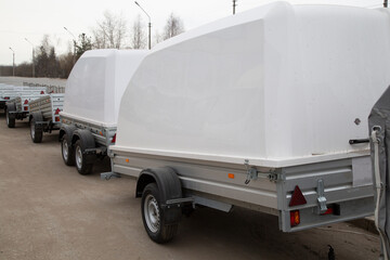 Car open trailer.Sale and rental of car trailers.