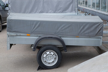 Car open trailer.Sale and rental of car trailers.