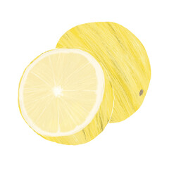 Grapefruit hand drawn illustration, isolated on white background